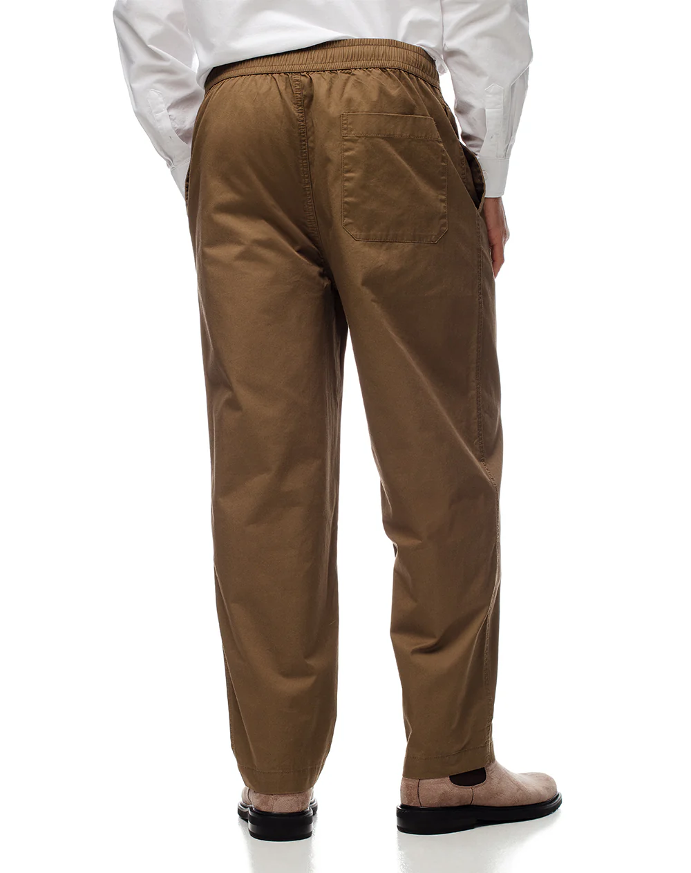 Pantalón recto drill algodón café hombre - Image 2