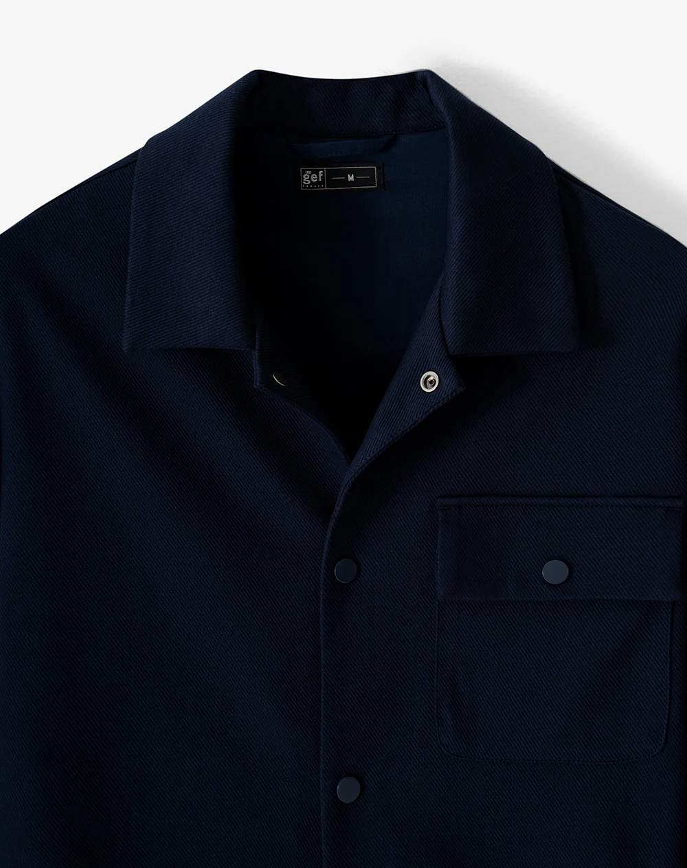 Chaqueta tipo sobrecamisa regular azul hombre - Image 7