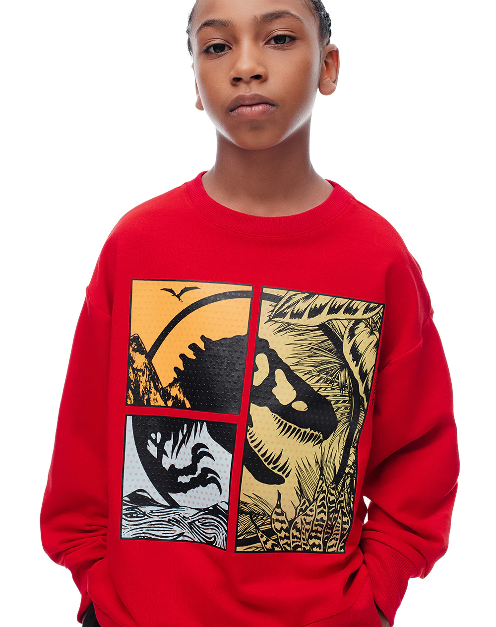 Buzo regular Jurassic World rojo niño - Image 3
