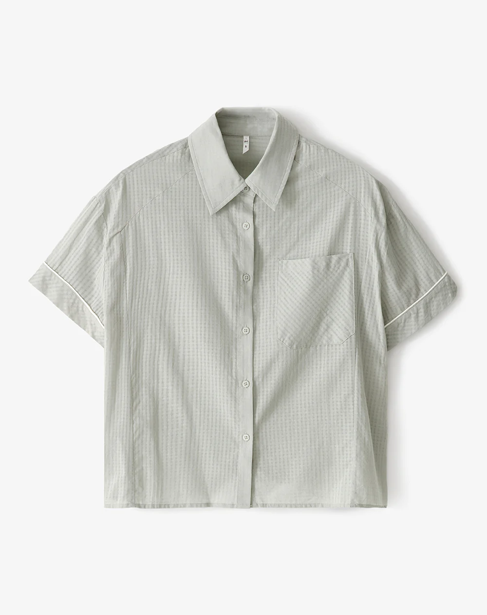 Camisa relaxed manga larga verde mujer - Image 6