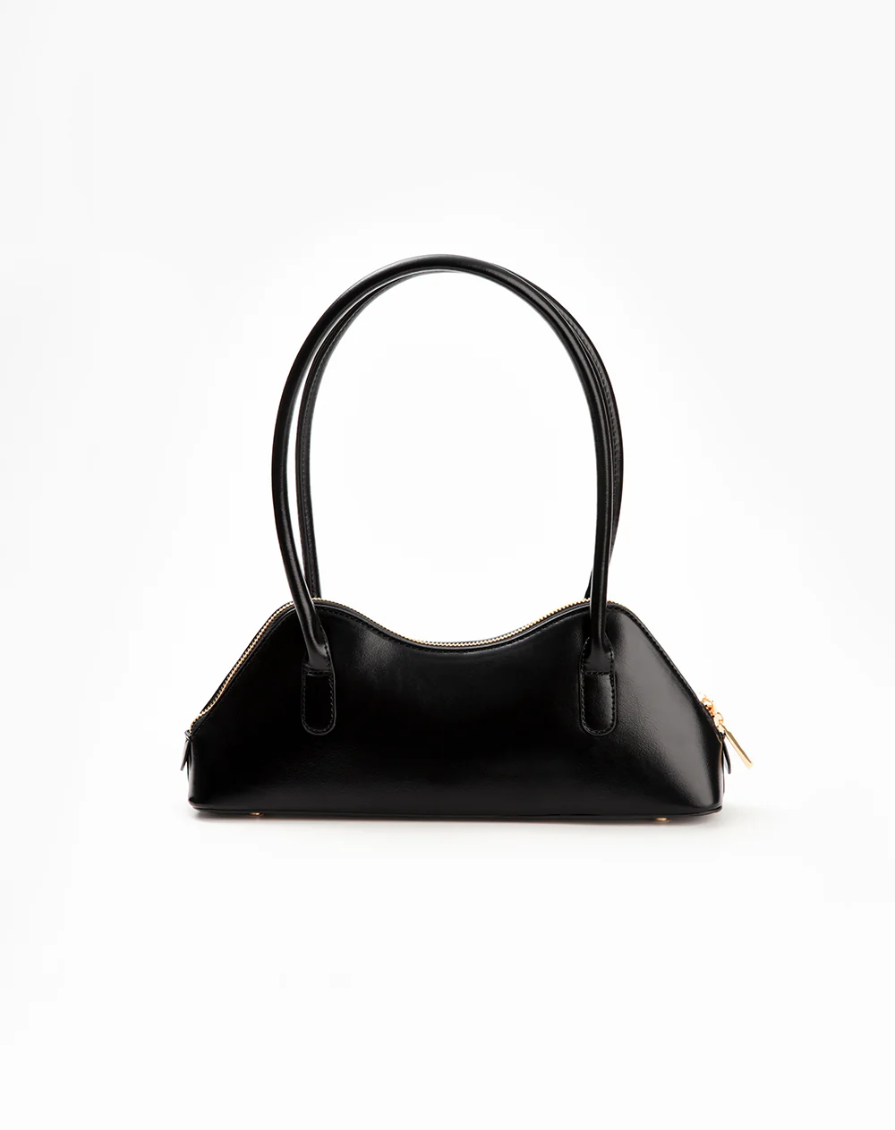 Bolso Top handle estructurado negro mujer