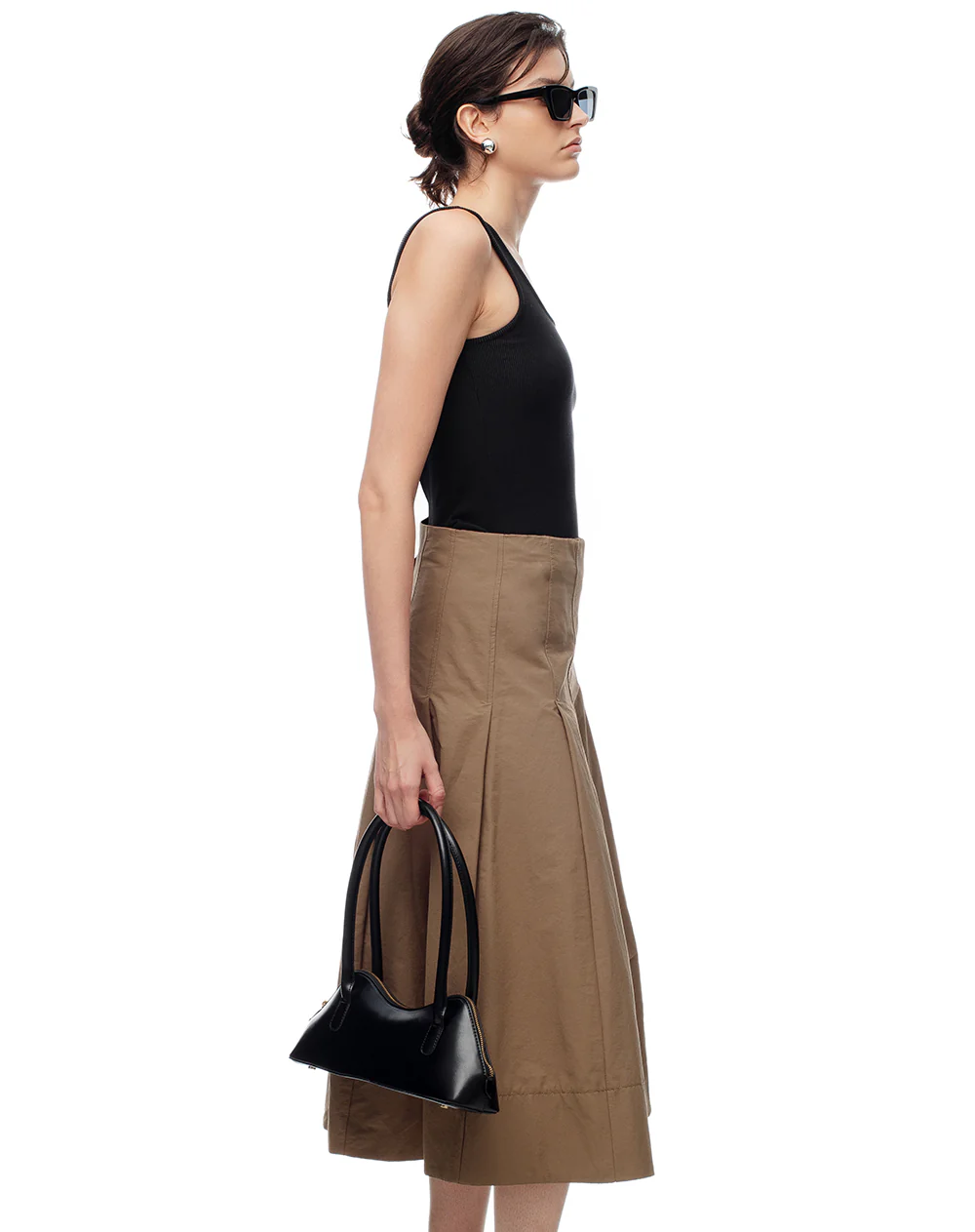 Bolso Top handle estructurado negro mujer - Image 2