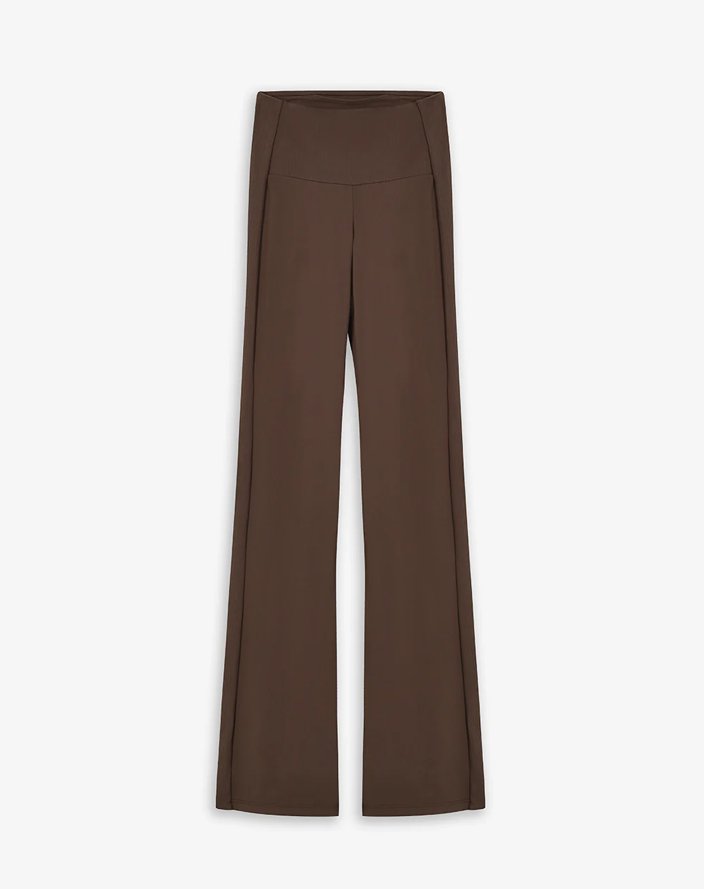 Pantalón deportivo flare secado rápido chocolate mujer - Image 6