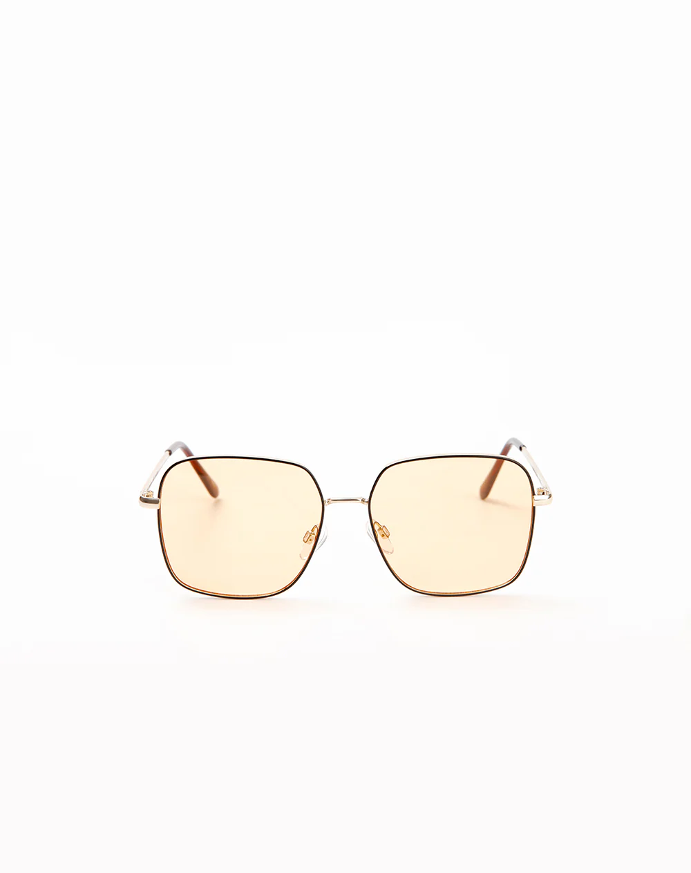 Gafas de sol filtro UV400 cuadradas lente ámbar