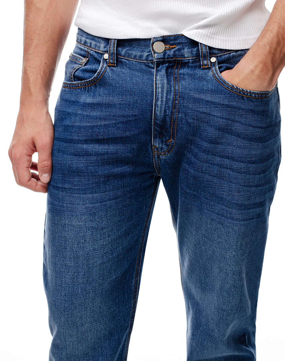 Jean regular índigo medio hombre - Image 4