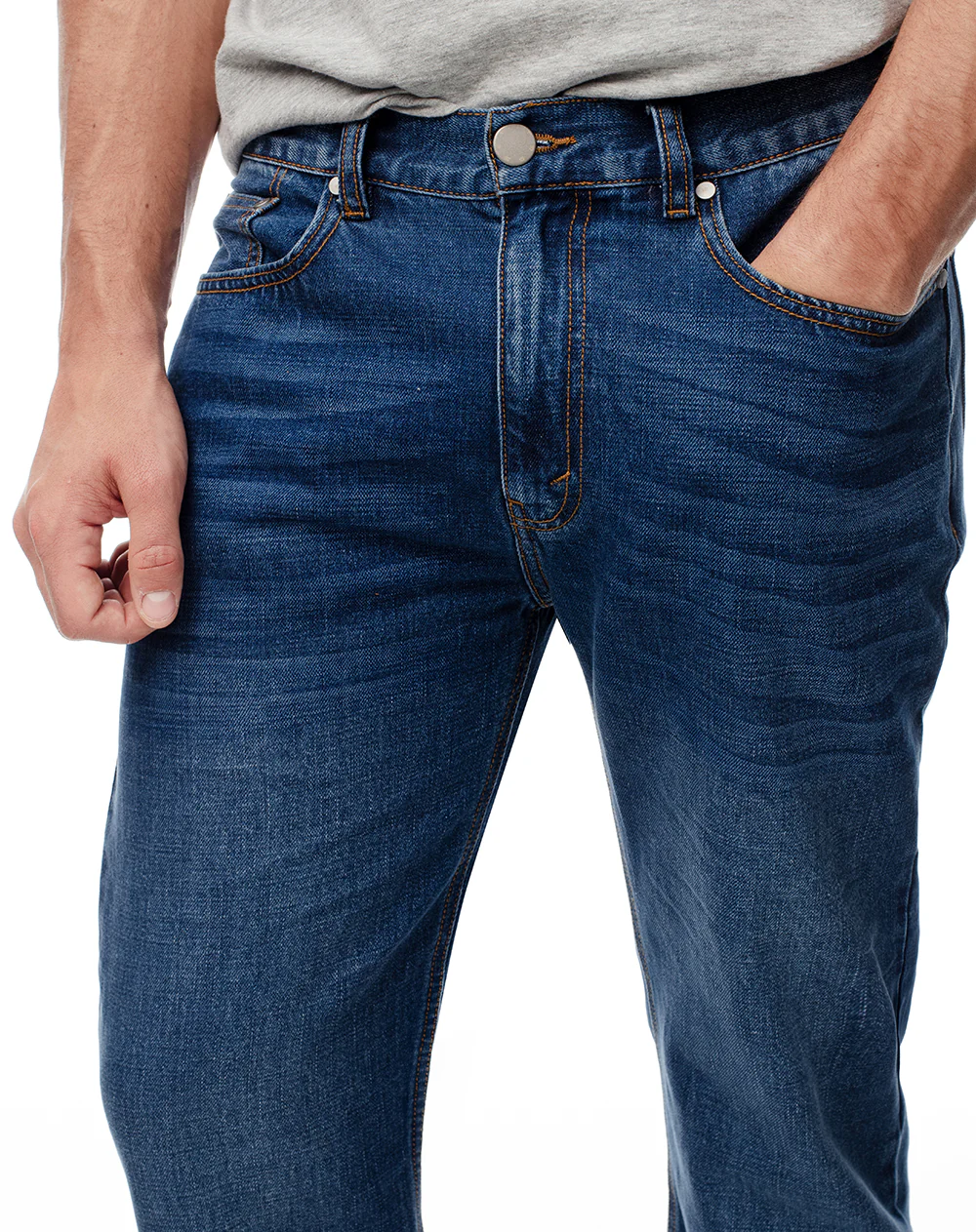 Jean regular índigo medio hombre - Image 3