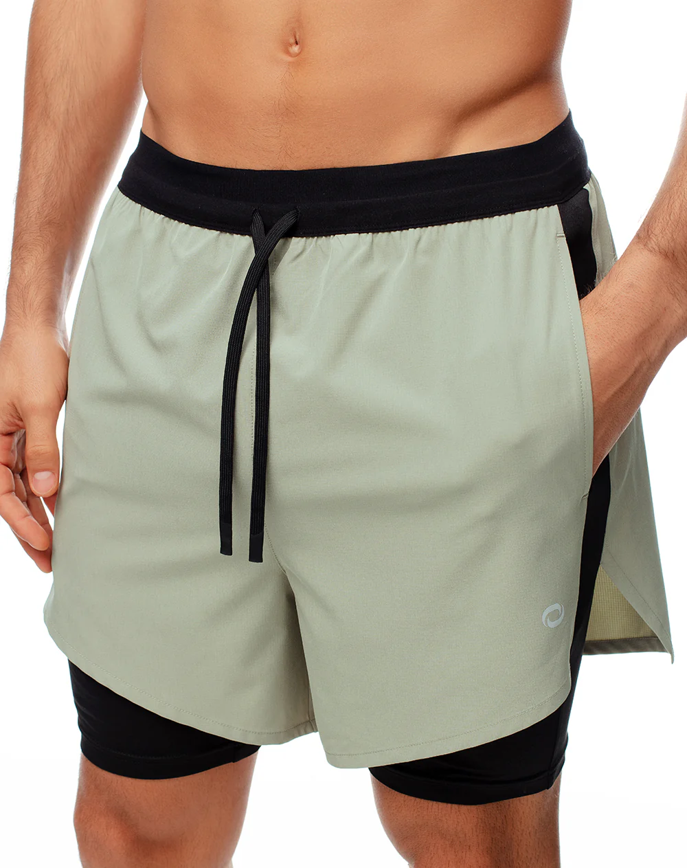 Short pantaloneta verde bloques - Image 3