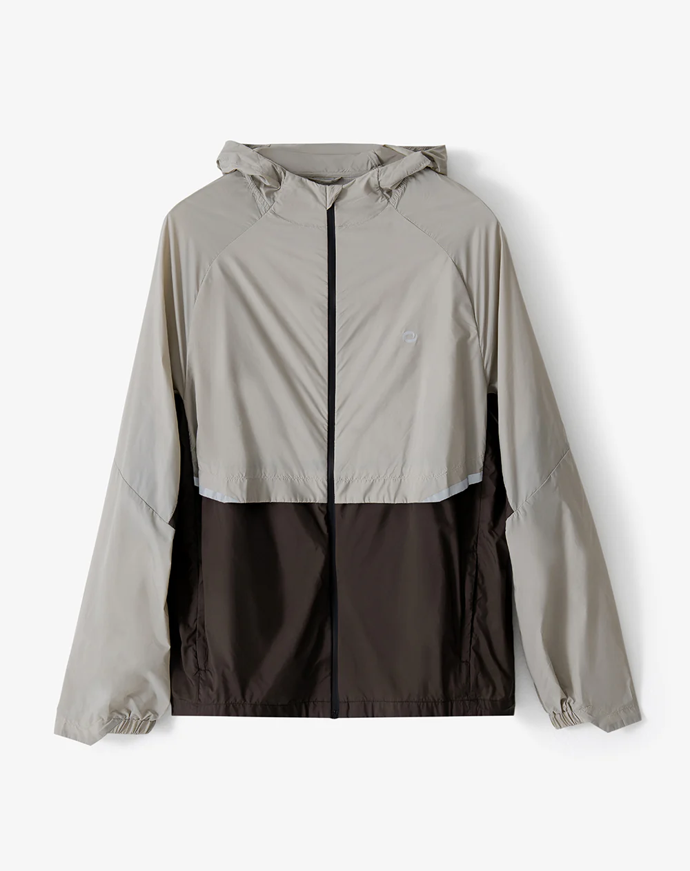 Chaqueta regular rompevientos taupe bloques hombre - Image 7