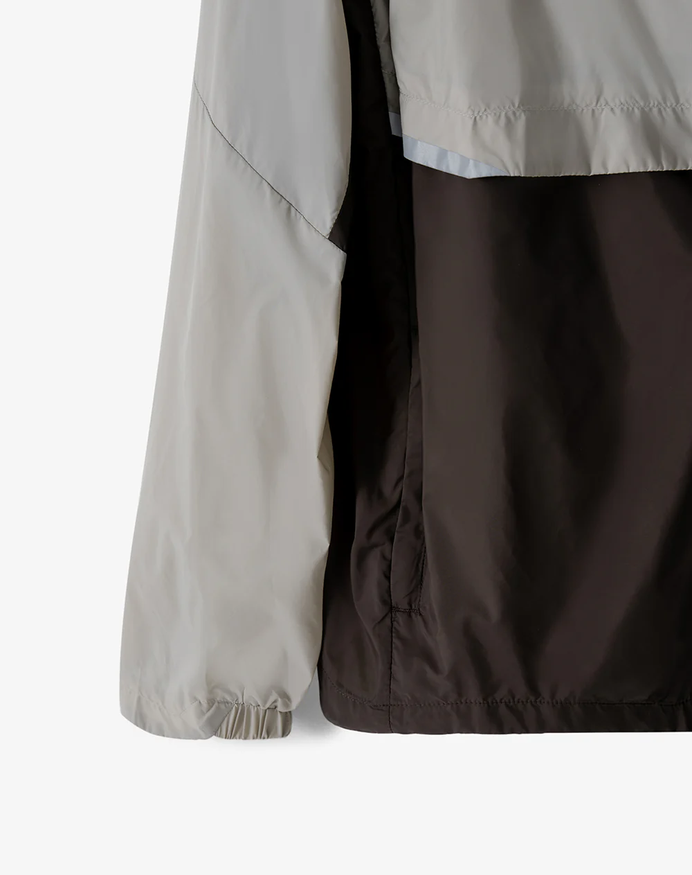 Chaqueta regular rompevientos taupe bloques hombre - Image 9