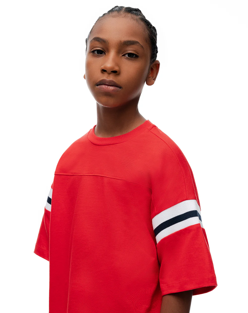 Camiseta regular algodón roja niño - Image 3