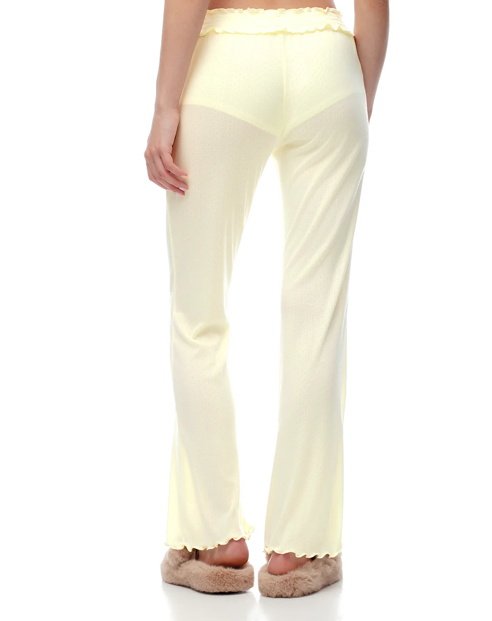 Pantalón de pijama amarillo mujer - Image 2