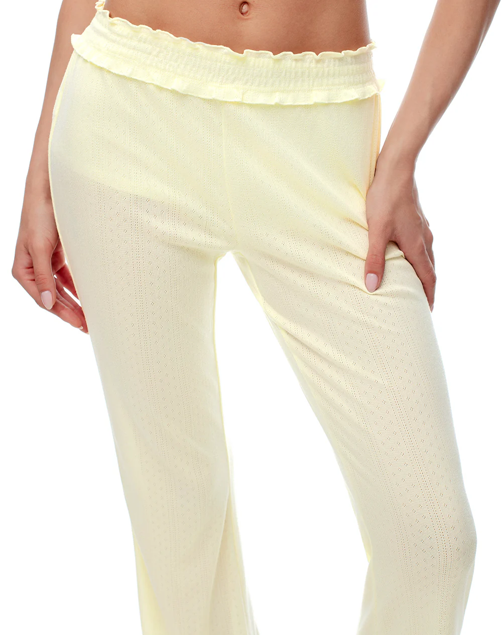 Pantalón de pijama amarillo mujer - Image 3