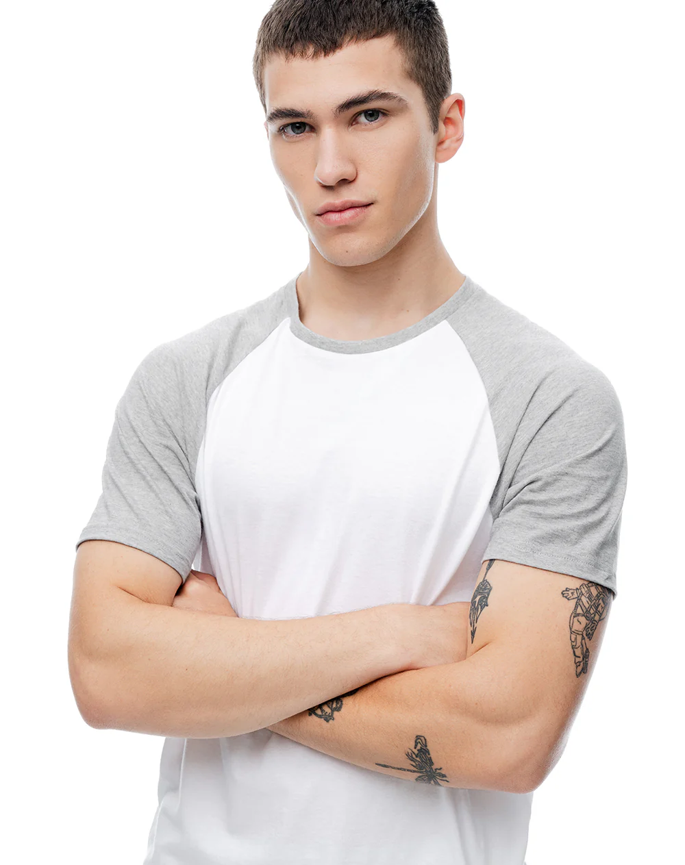 Camiseta + pantalón de pijama algodón gris hombre - Image 3