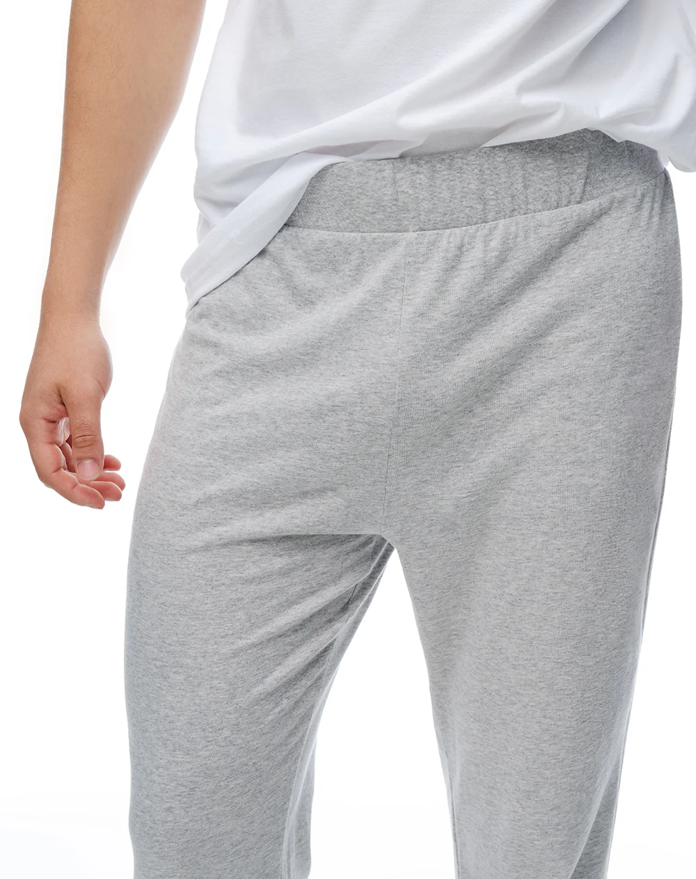 Camiseta + pantalón de pijama algodón gris hombre - Image 4