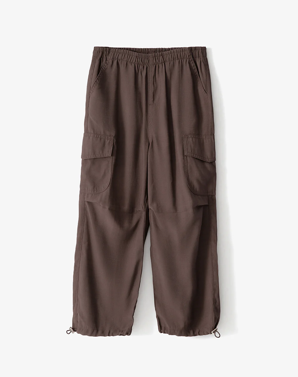 Jogger cargo tiro medio café niña - Image 7