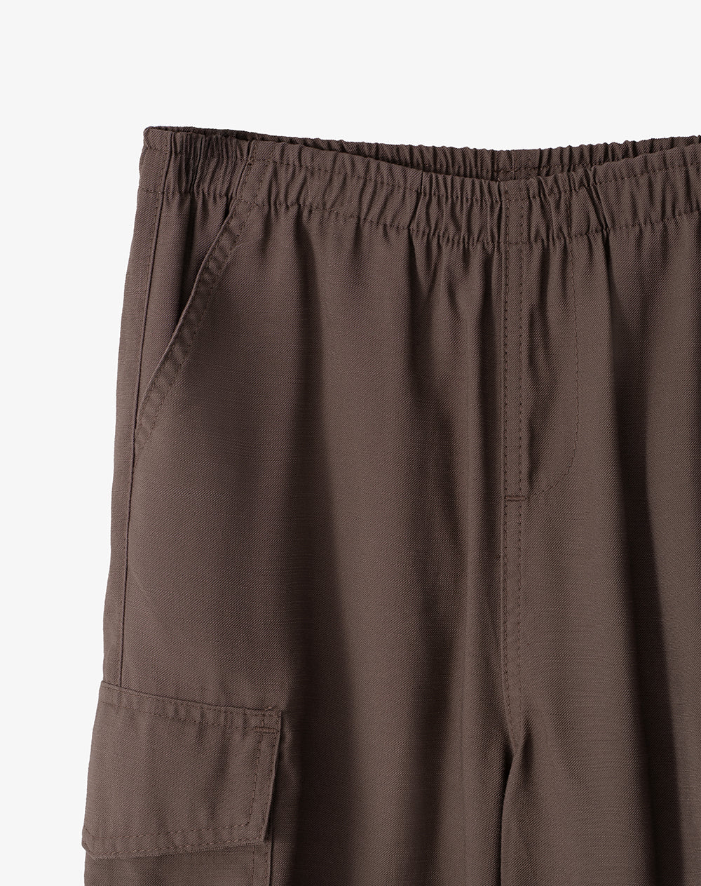 Jogger cargo tiro medio café niña - Image 8