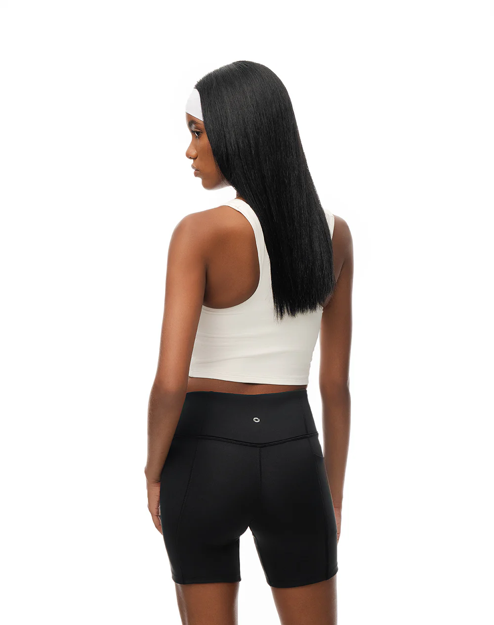 Biker deportivo soporte abdomen negro mujer - Image 5