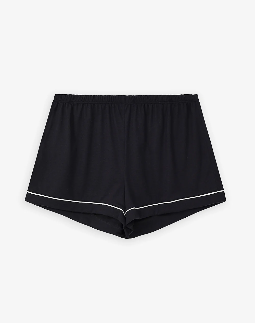 Camisa + short de pijama algodón negro mujer - Image 9