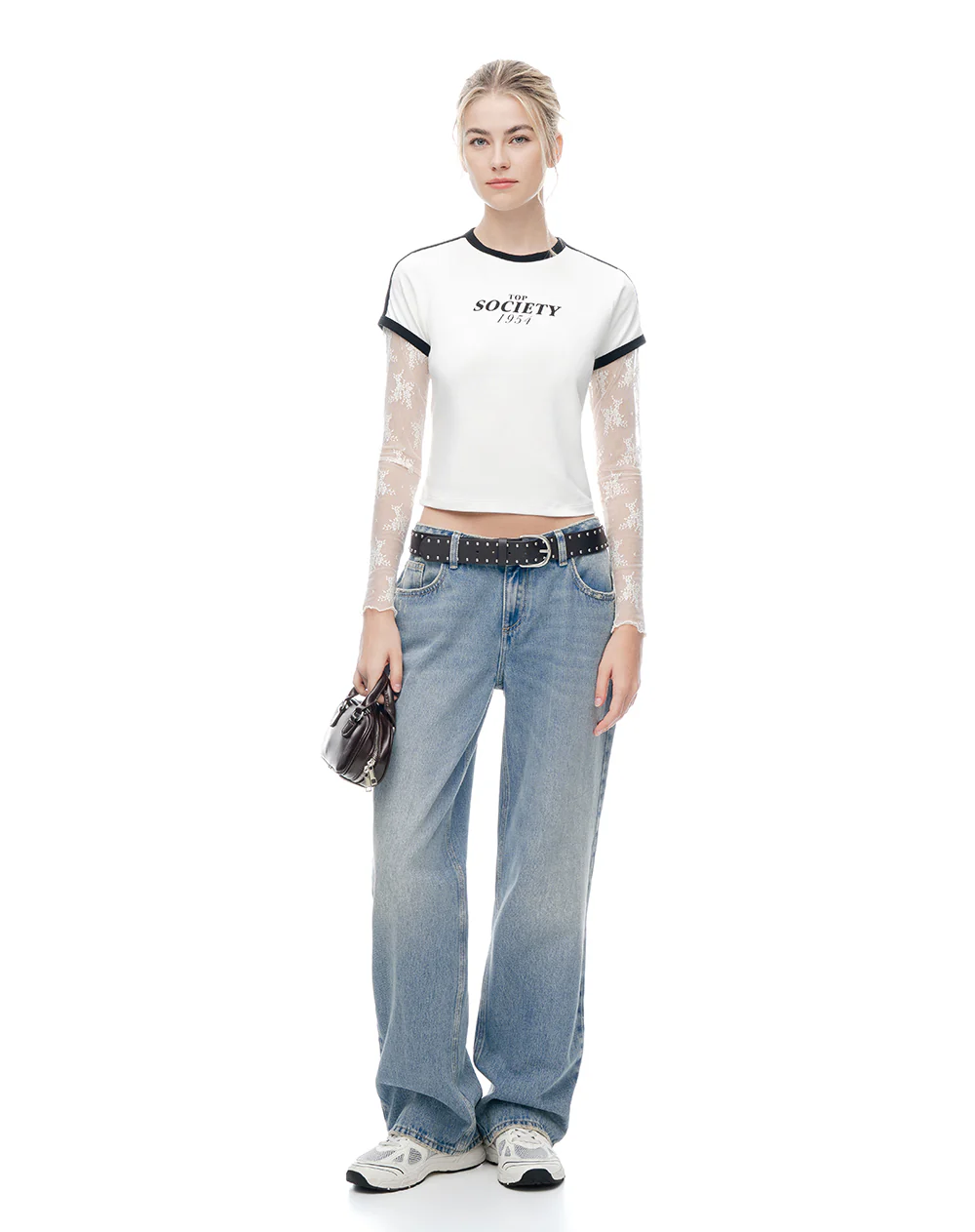 Camiseta slim estampada crudo mujer - Image 4