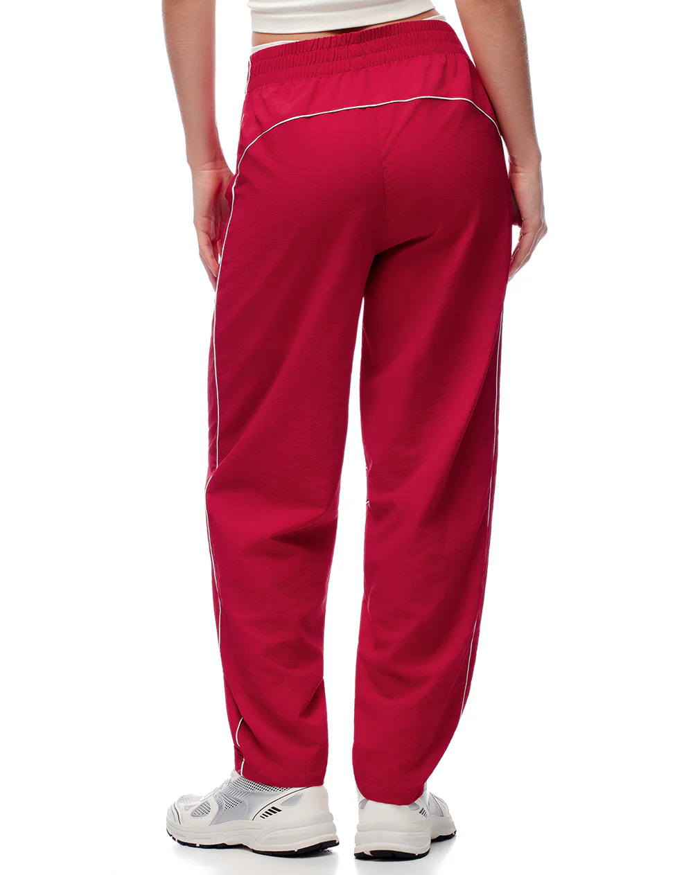 Pantalón deportivo secado rápido rojo mujer - Image 4