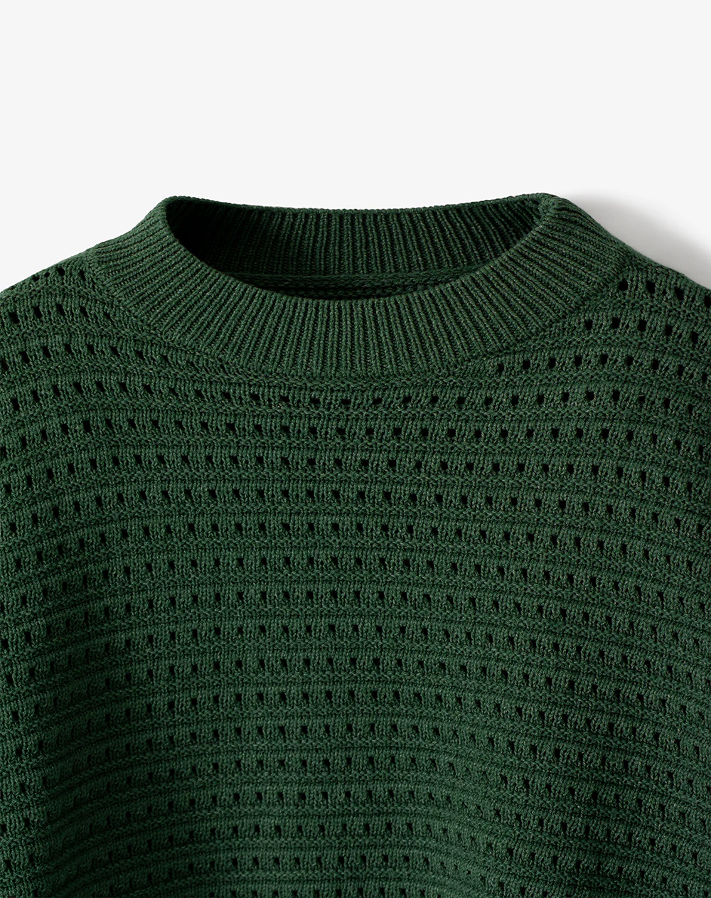 Suéter oversize tejido de punto verde niña - Image 6