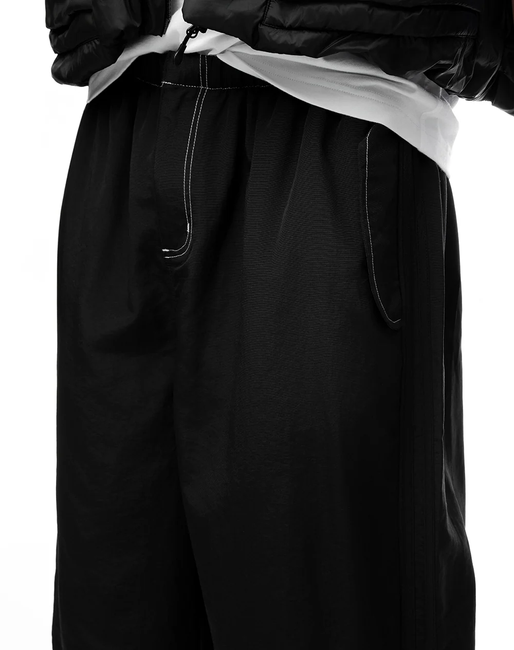 Pantalón loose tiro medio negro hombre - Image 6
