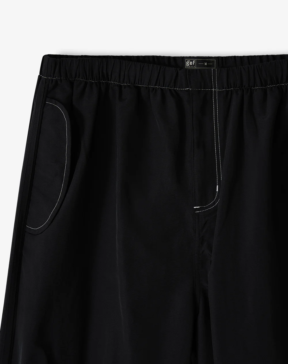 Pantalón loose tiro medio negro hombre - Image 9