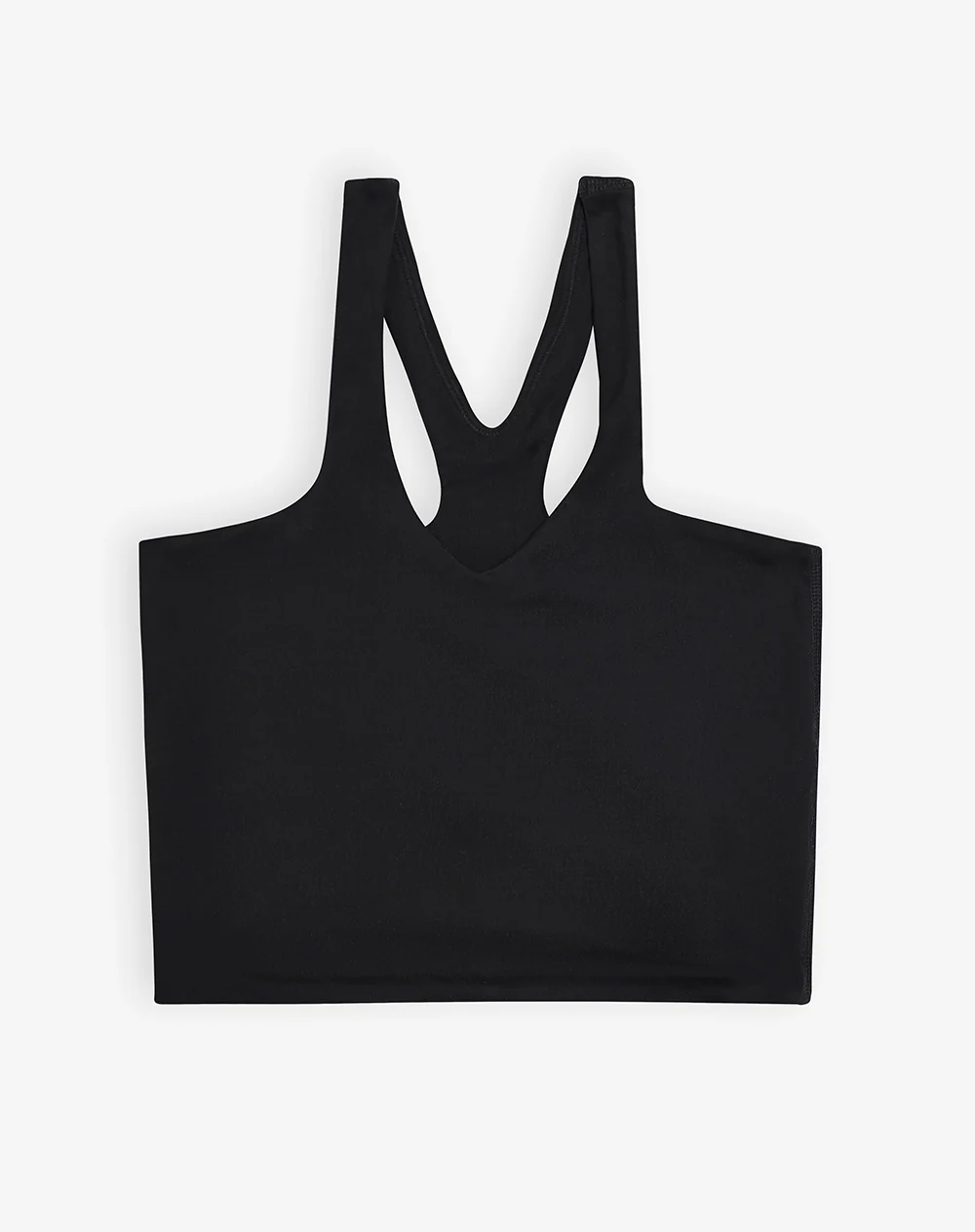 Camiseta crop deportiva secado rápido uso 2 en 1 negra mujer - Image 8