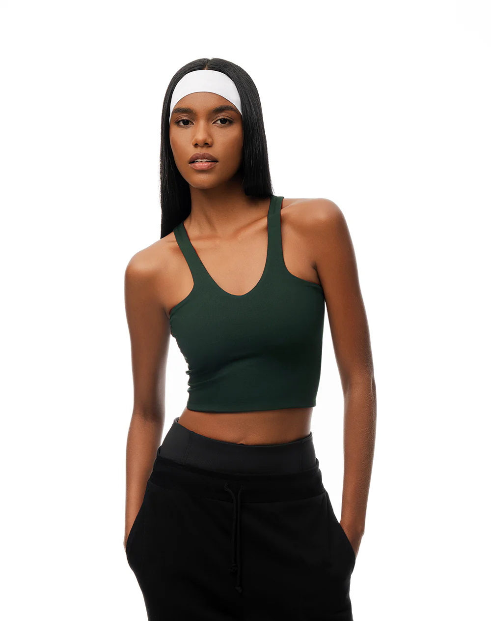 Camiseta slim fit verde