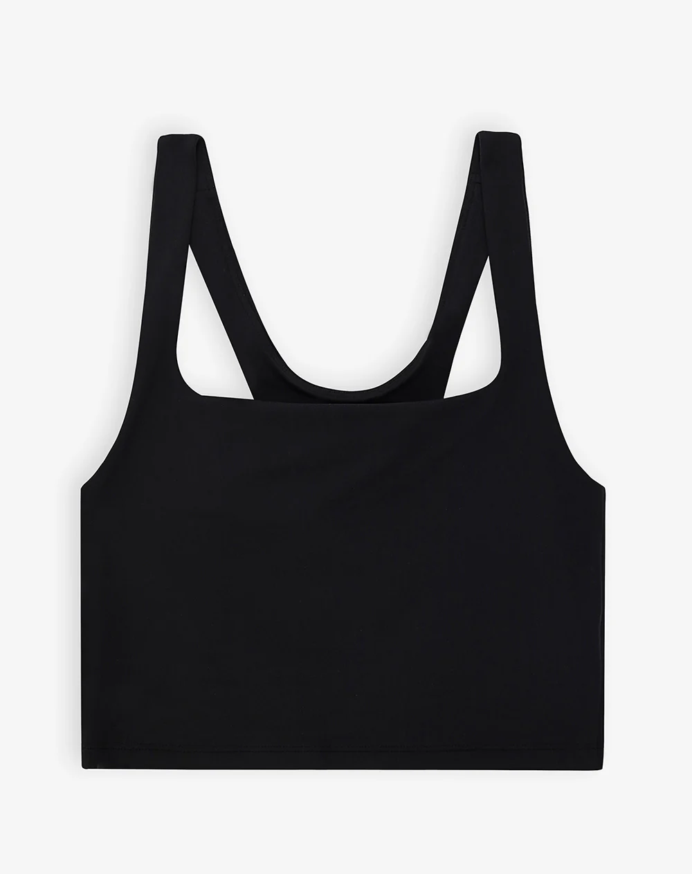 Camiseta crop deportiva secado rápido negra mujer - Image 5