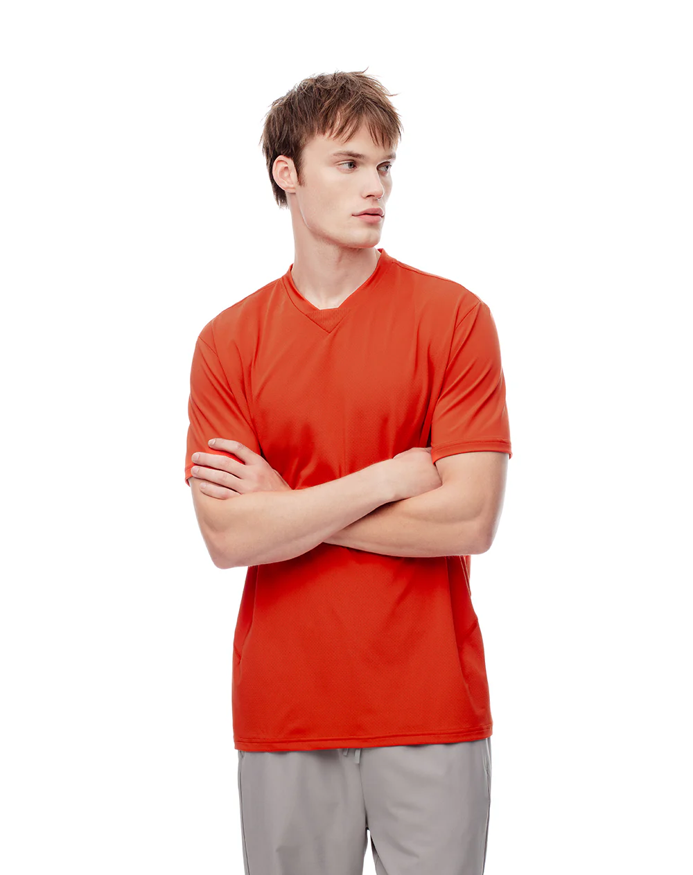 Camiseta fitted fit manga corta naranja - Image 5