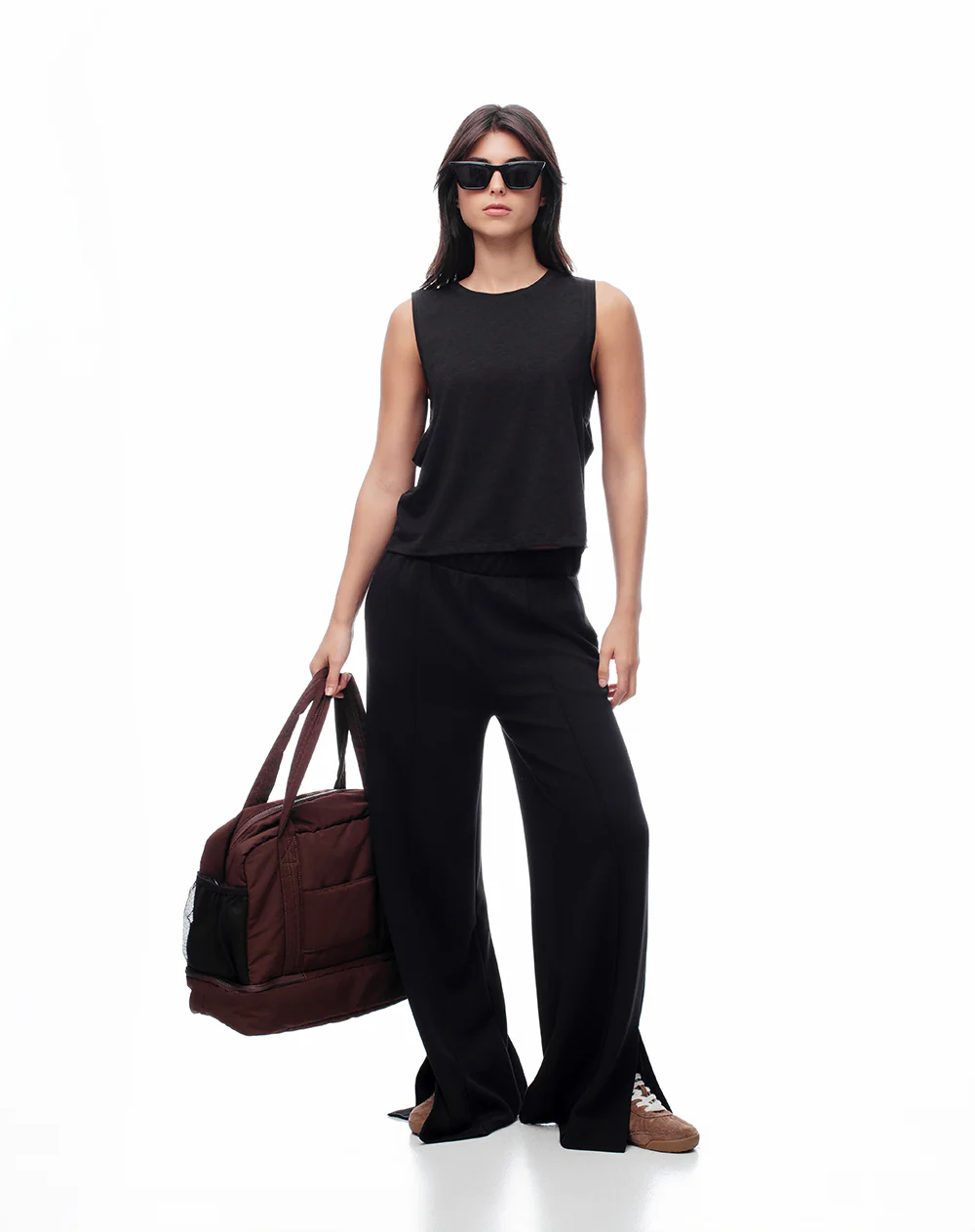 Camiseta esqueleto deportiva negra mujer - Image 4