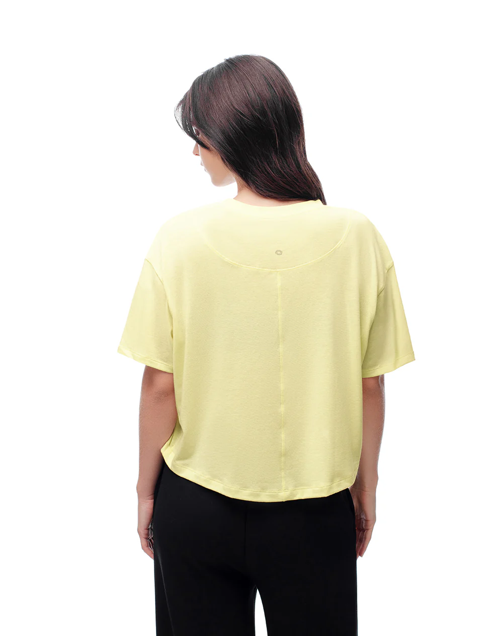 Camiseta holgada amarilla mujer - Image 3
