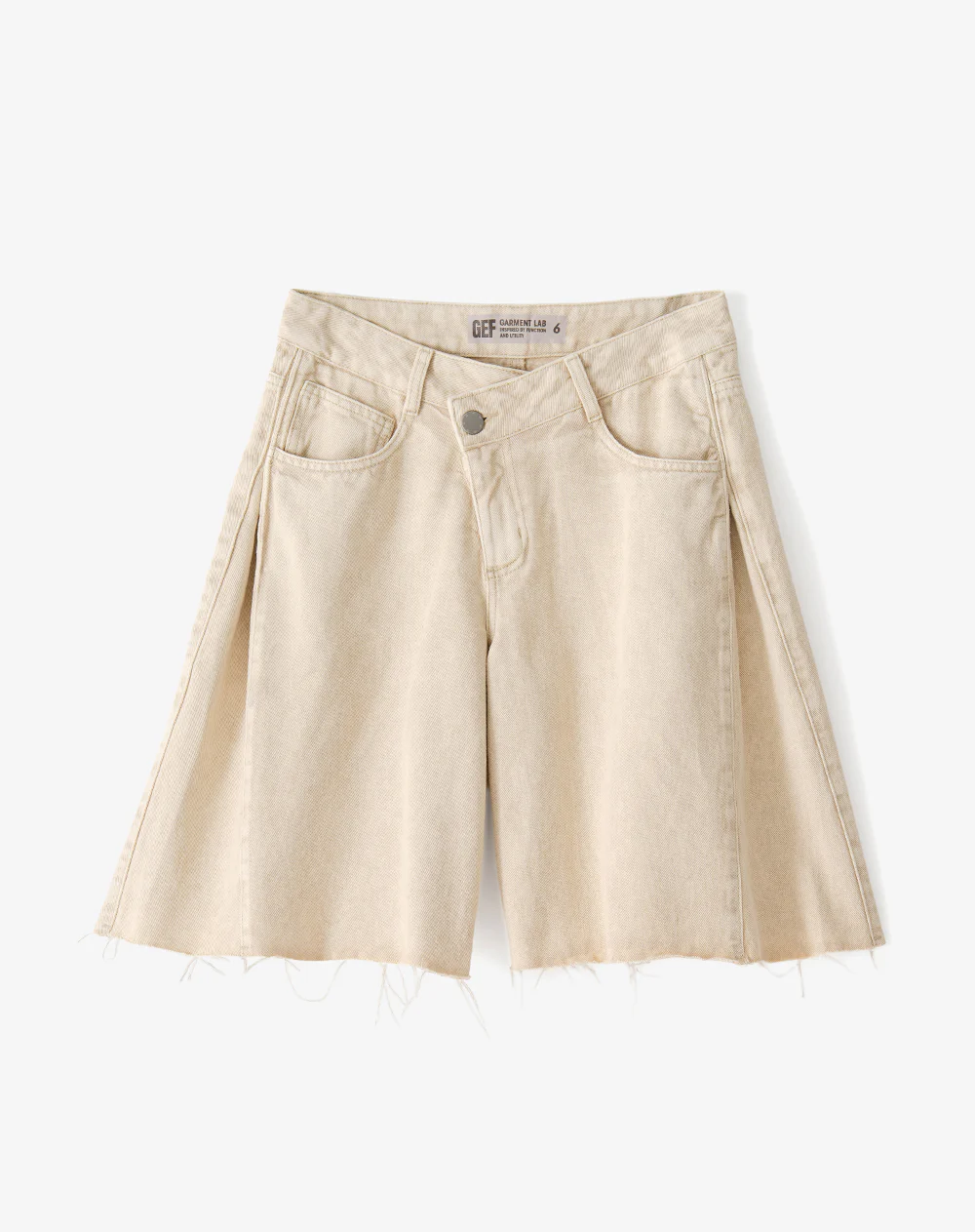 Bermuda loose tiro bajo denim habano mujer - Image 7