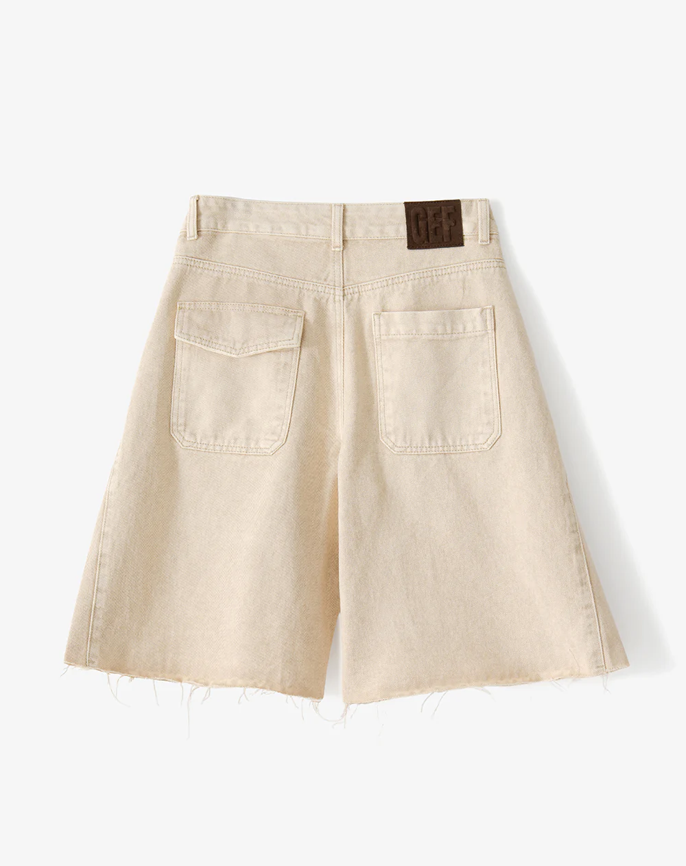 Bermuda loose tiro bajo denim habano mujer - Image 8