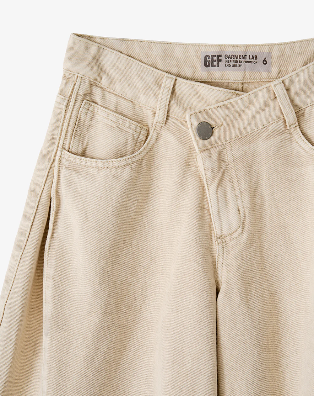 Bermuda loose tiro bajo denim habano mujer - Image 9