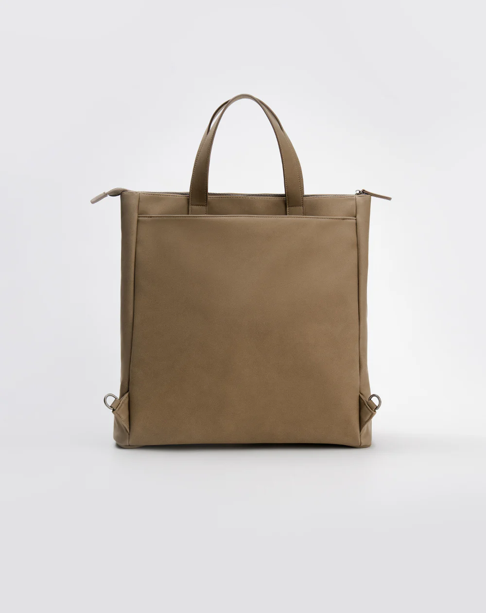 Bolso morral efecto cuero café - Image 5