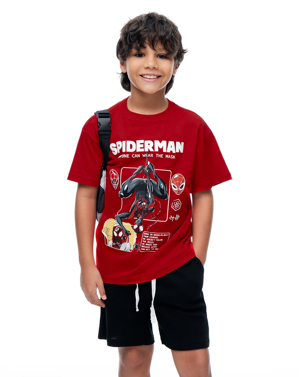 Camiseta regular Spiderman roja niño - Image 3