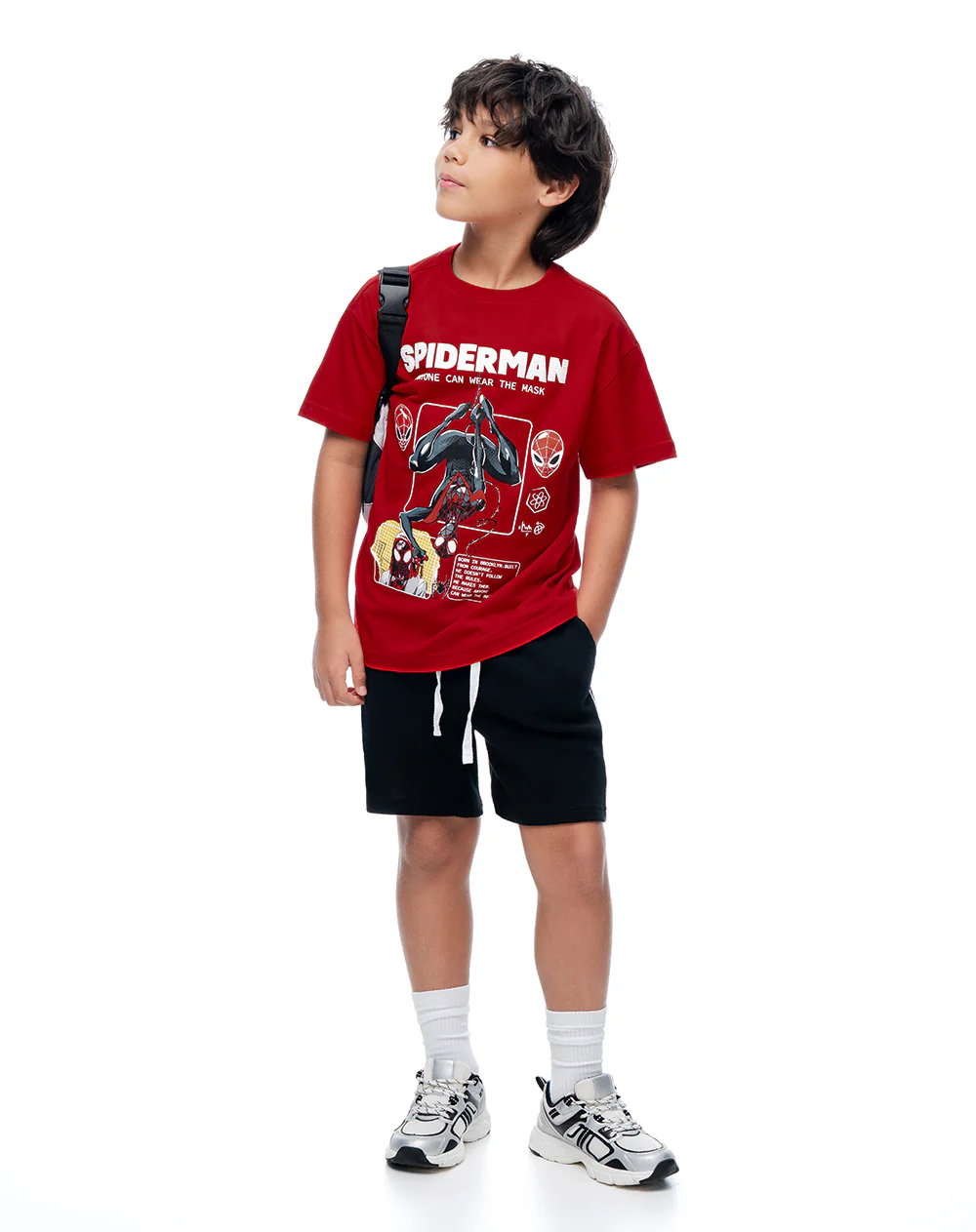 Camiseta regular Spiderman roja niño - Image 4