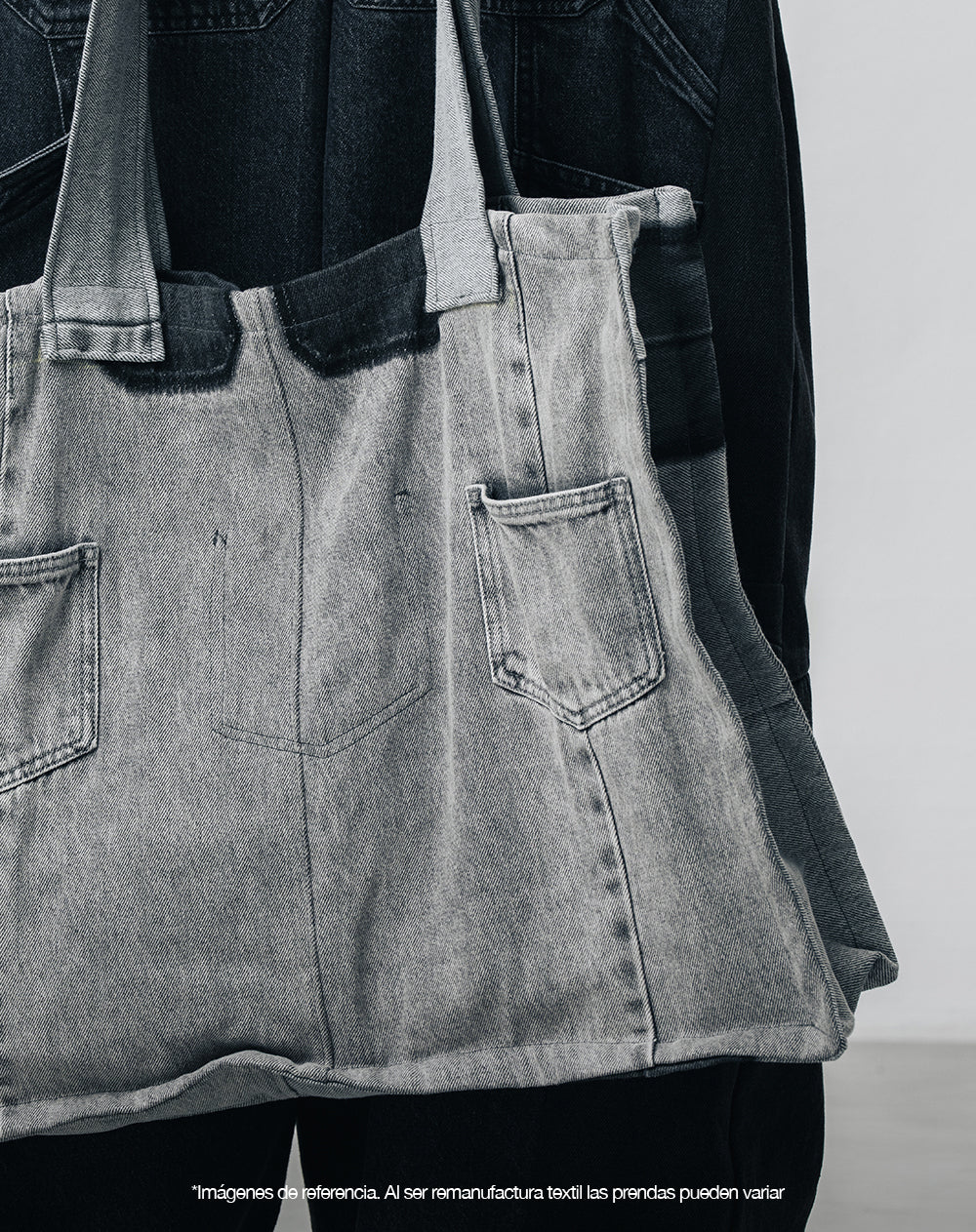 Tote bag denim maxi remanufacturado Gef x Alejandro Crocker - Image 6