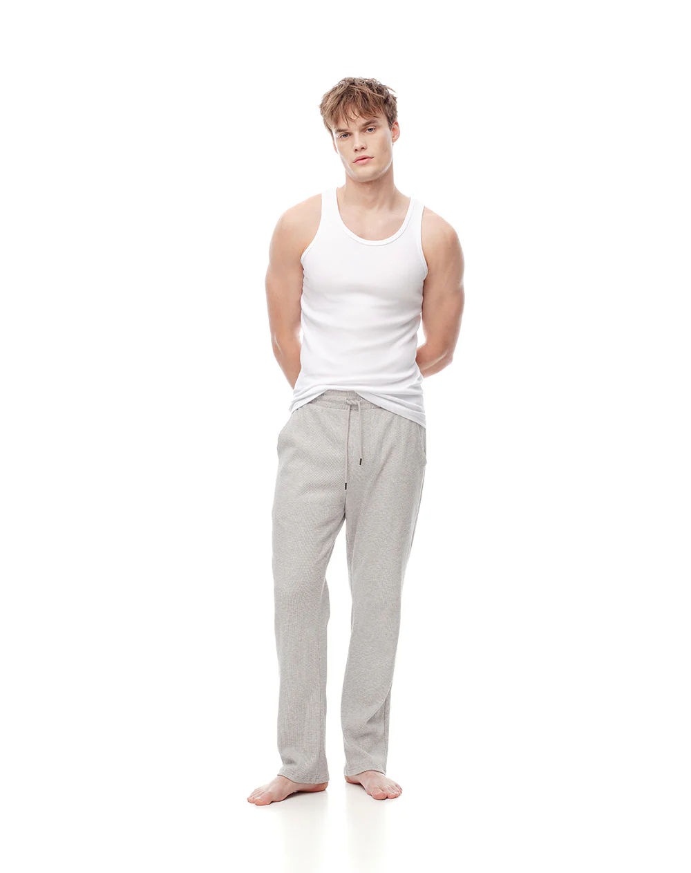 Camisilla slim algodón blanca hombre - Image 4